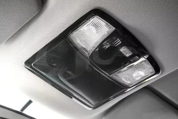 Trade Assurance Plain Weave Glossy Finish Dry Carbon Fiber Interior Trim Fit For 08-15 R35 GTR CBA DBA Map Light Cover